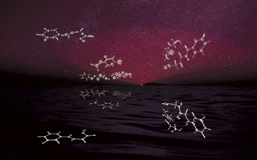 graphic of molecules